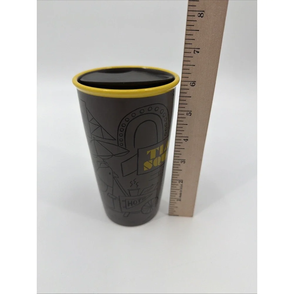 Starbucks Times Square  Cup 12 Oz NYC Ceramic Tumbler Limited Edition